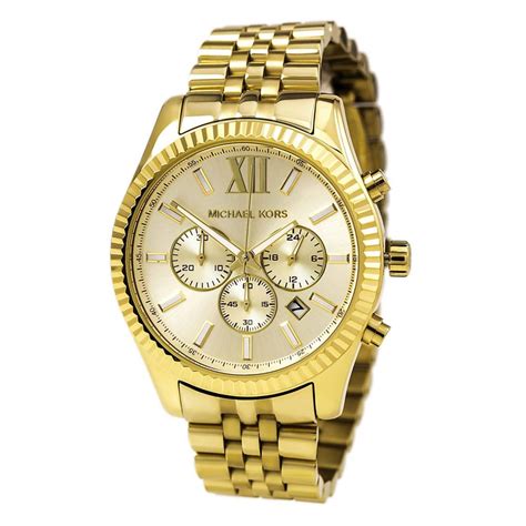 gold watches michael kors mens|Michael Kors watch lexington.